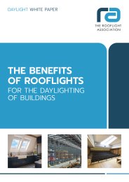 Benefits of rooflights for the daylighting of buildings