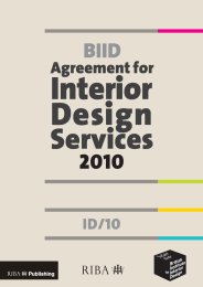 BIID agreement for interior design services (ID/10)