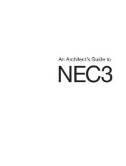 Architect's guide to NEC3