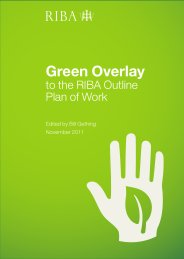 Green overlay to the RIBA Plan of Work