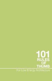 101 Rules of thumb for low energy architecture
