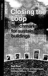 Closing the loop: benchmarks for sustainable buildings