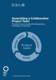 Assembling a collaborative project team. Practical tools including multidisciplinary schedules of services