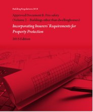 Approved Document B: Fire safety (volume 2) - Buildings other than dwellinghouses. Incorporating insurers' requirements for property protection. 2015 edition