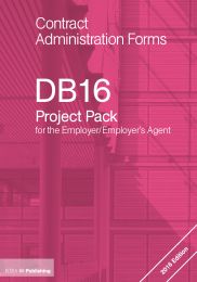 DB16: Project pack for the employer/employer's agent