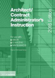 Architect/contract administrator’s instruction