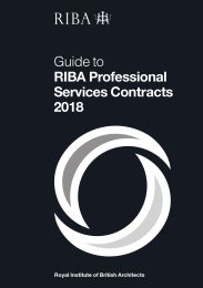 Guide to RIBA professional services contracts 2018