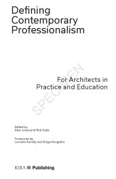 Defining contemporary professionalism: for architects in practice and education