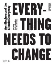 Design studio 2021 volume 1. Everything needs to change - architecture and the climate emergency