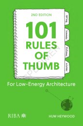 101 Rules of thumb for low energy architecture