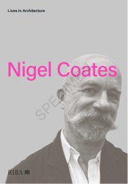 Lives in architecture - Nigel Coates