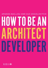 How to be an architect developer