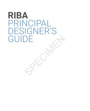 RIBA principal designer's guide