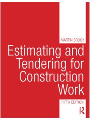 Estimating and tendering for construction work. 5th edition