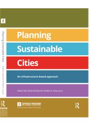 Planning sustainable cities - an infrastructure-based approach