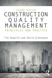 Construction quality management - principles and practice
