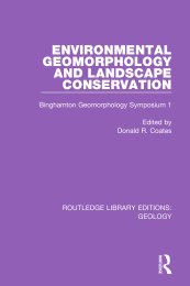 Environmental geomorphology and landscape conservation - Binghamton Geomorphology Symposium 1
