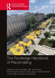 Routledge handbook of placemaking