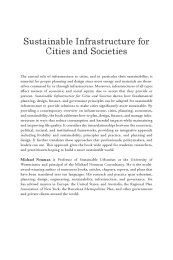 Sustainable infrastructure for cities and societies