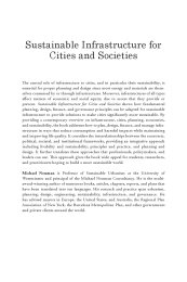 Sustainable infrastructure for cities and societies