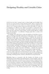 Designing healthy and liveable cities. Creating sustainable urban regeneration