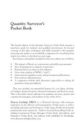 Quantity surveyor's pocket book