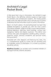 Architect's legal pocket book