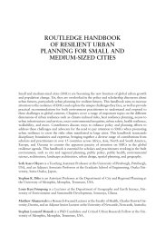 Routledge handbook of resilient urban planning for small and medium-sized cities