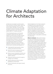 Climate adaptation for architects - A design toolkit