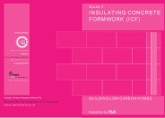 Insulating concrete formwork (ICF)