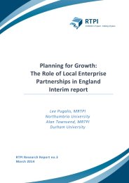 Planning for growth: the role of local enterprise partnerships in England. Interim report