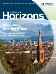 Promoting healthy cities - why planning is critical to a healthy urban future