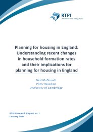 Planning for housing in England: understanding recent changes in household formation rates and their implications for planning for housing in England