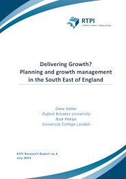 Delivering growth? Planning and growth management in the south east of England