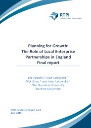 Planning for growth: the role of local enterprise partnerships in England. Final report