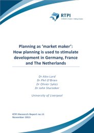Planning as 'market maker': how planning is used to stimulate development in Germany, France and the Netherlands
