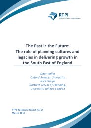 Past in the future: the role of planning cultures and legacies in delivering growth in the South East of England