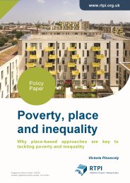 Poverty, place and inequality - why place-based approaches are key to tackling poverty and inequality