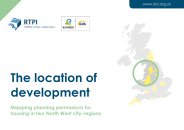 Location of development - mapping planning permissions for housing in two North West city-regions