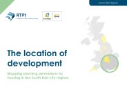 Location of development - mapping planning permissions for housing in two South East city-regions