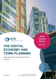 Digital economy and town planning - planning's role in the growth of the new economy