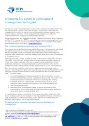 Improving fire safety in development management in England