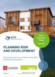 Planning risk and development - how greater planning certainty would affect residential development