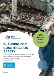 Planning for construction safety. Reducing the impacts of construction traffic with the Construction Logistics and Community Safety (CLOCS) Standard