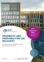 Pragmatic and prepared for the recovery - the planning profession's rapid response to Covid-19