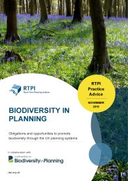 Biodiversity in planning - obligations and opportunities to promote biodiversity through the UK planning systems