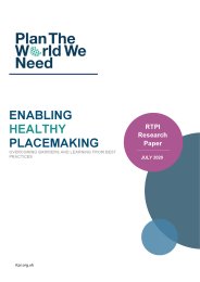 Enabling healthy placemaking - overcoming barriers and learning from best practices