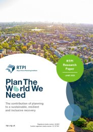 Plan the world we need - the contribution of planning to a sustainable, resilient and inclusive recovery