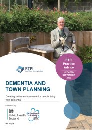 Dementia and town planning - creating better environments for people living with dementia