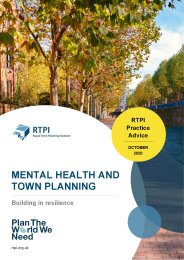 Mental health and town planning - building in resilience